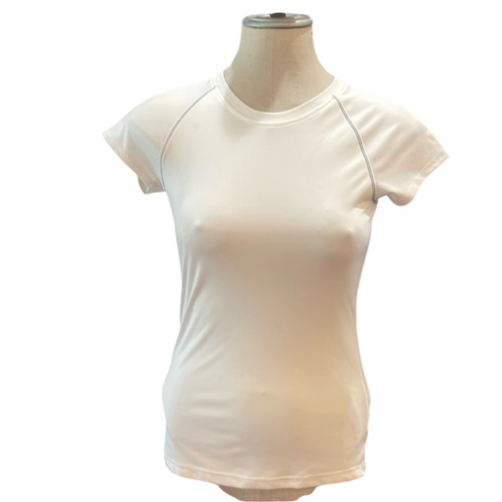 C9 champion short sleeve semi-fitted athletic top white unisex women size XS